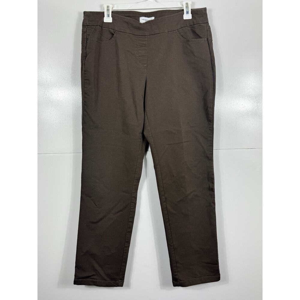 Liz Claiborne Pants Women’s Brown Classic Pull On Size Classic 10 Petite